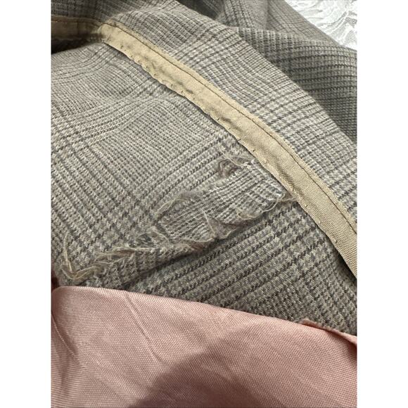 Vintage 70s Cottage Tailor Wool Plaid Academia Peasant Skirt Lined S - Picture 5 of 5